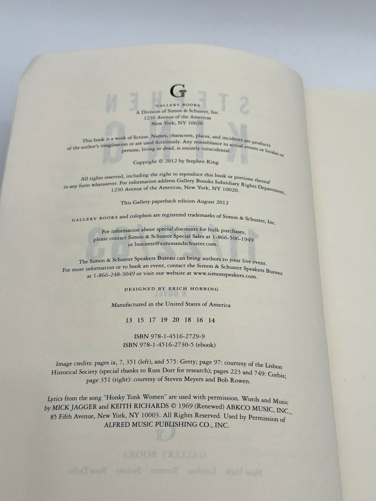 11/22/63: A Novel by Stephen King (2012, Paperback Book) Gallery Books
