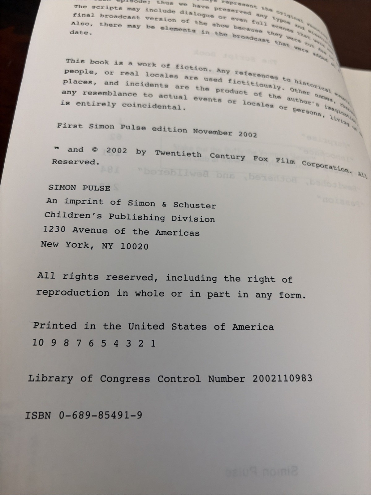 Buffy the Vampire Slayer: The Script Book, Season Two, Volume 3