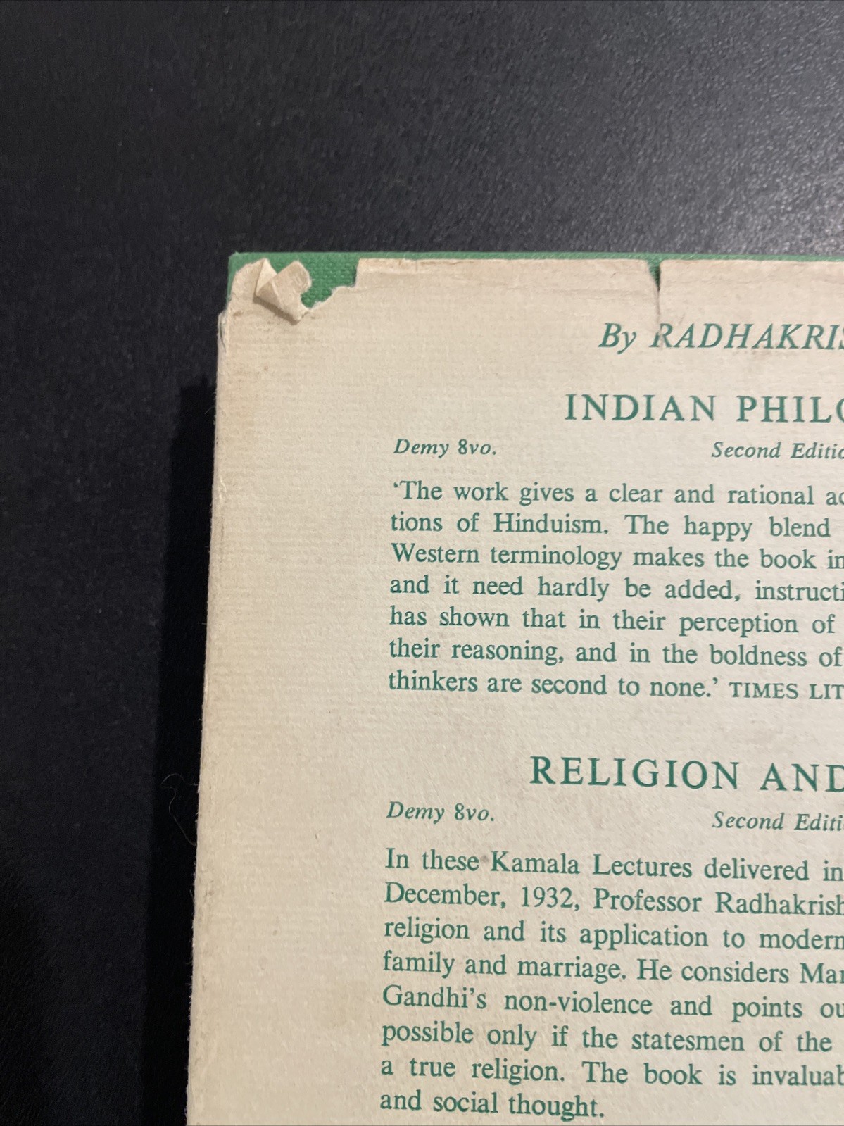 Outlines Of Indian Philosophy – M Hiriyanna 1967 HC/DJ
