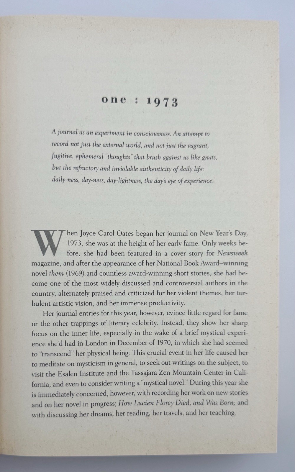 *SIGNED* Joyce Carol Oates JOURNAL 1973-1982 1st Edition/1st Printing! Hardcover