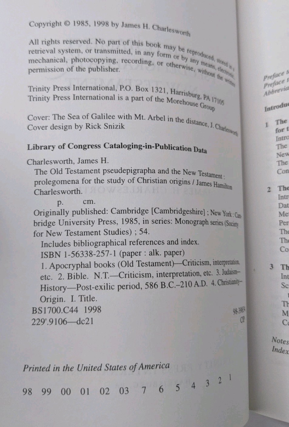 The Old Testament Pseudepigrapha New Testament Prolegomena Study Christian