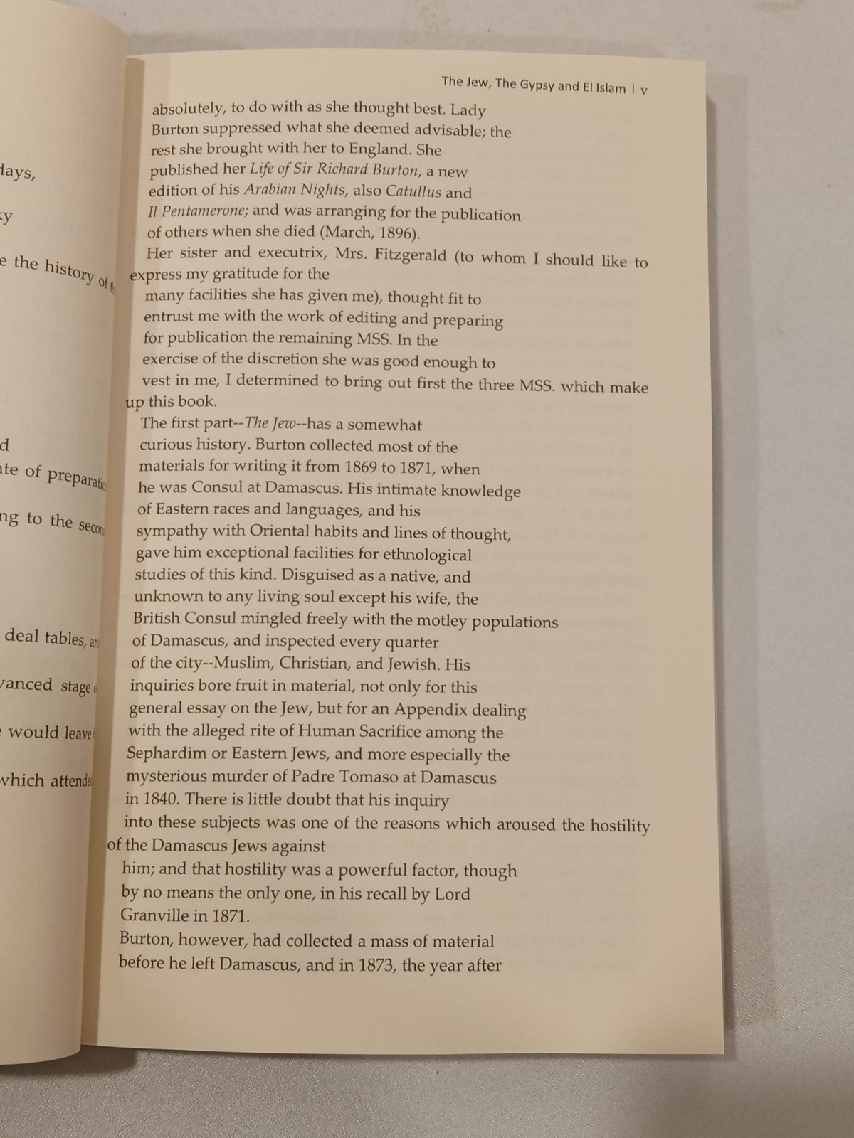 Jew, the Gypsy, and El Islam by Richard Burton
