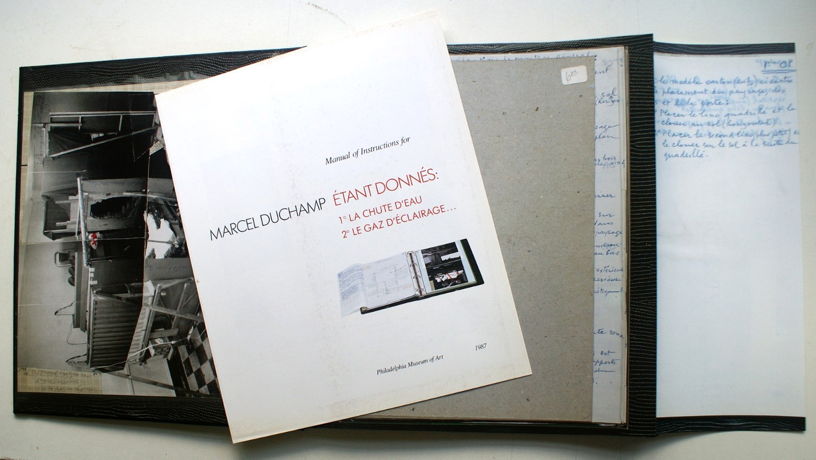 Manual of Instructions Of Etant Donnes Marcel Duchamp 1987 Phil Mus of Art [378]