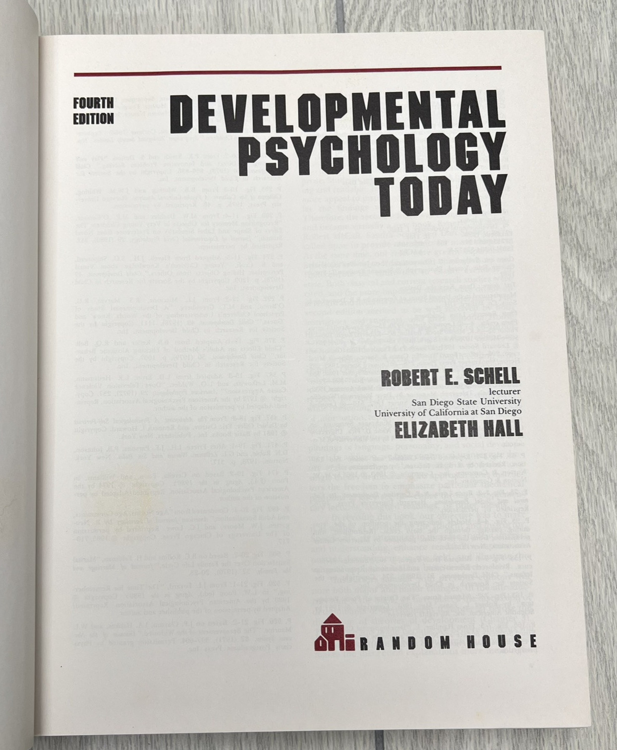 Developmental Psychology Today Fourth Edition 1983 Hardcover READ