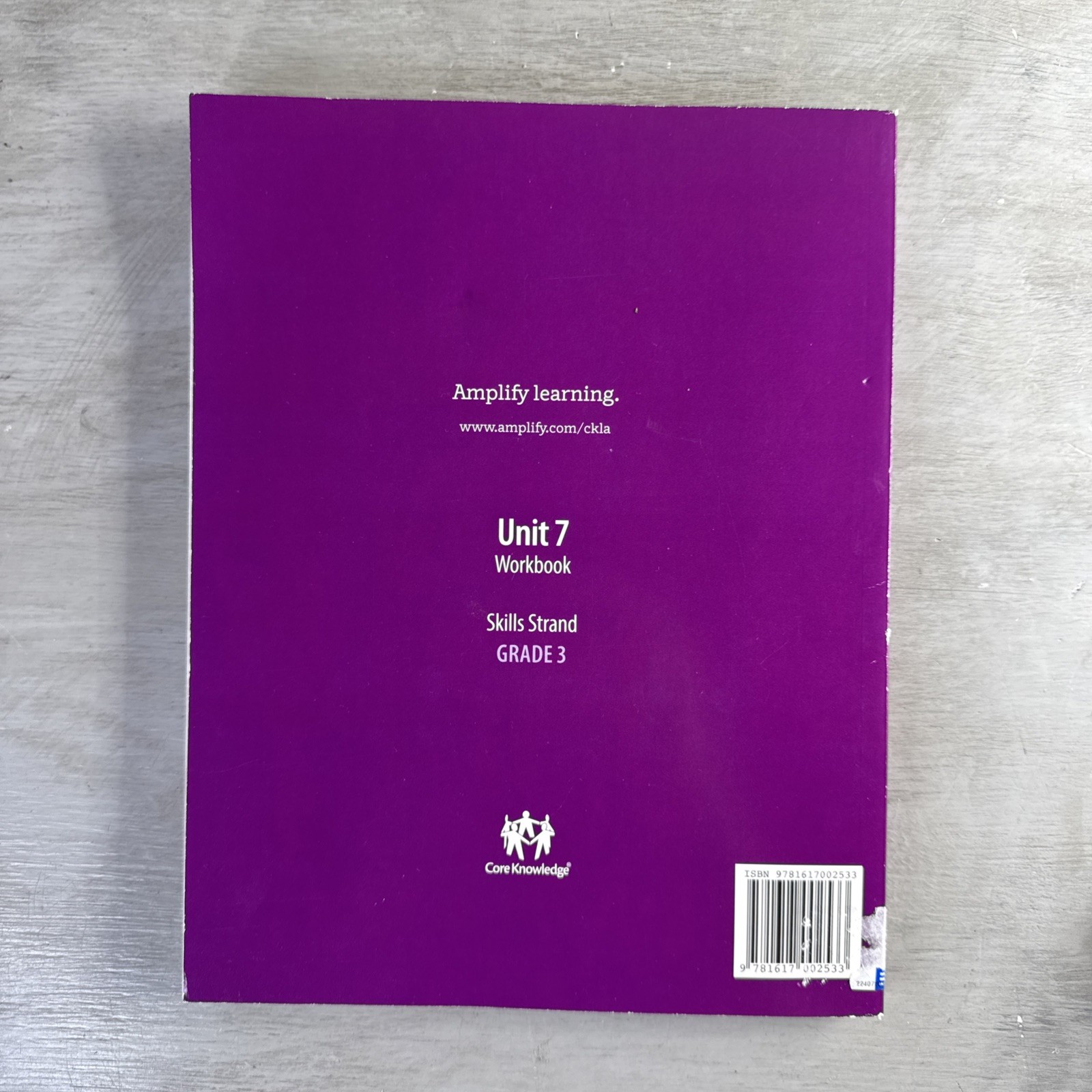 Skills Strand unit 7 workbook Grade 3 Core Knowledge Language Arts – GOOD