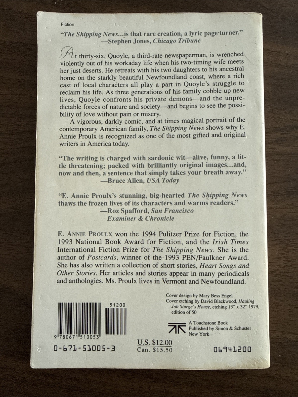 Shipping News by Annie Proulx (1994, Trade Paperback)
