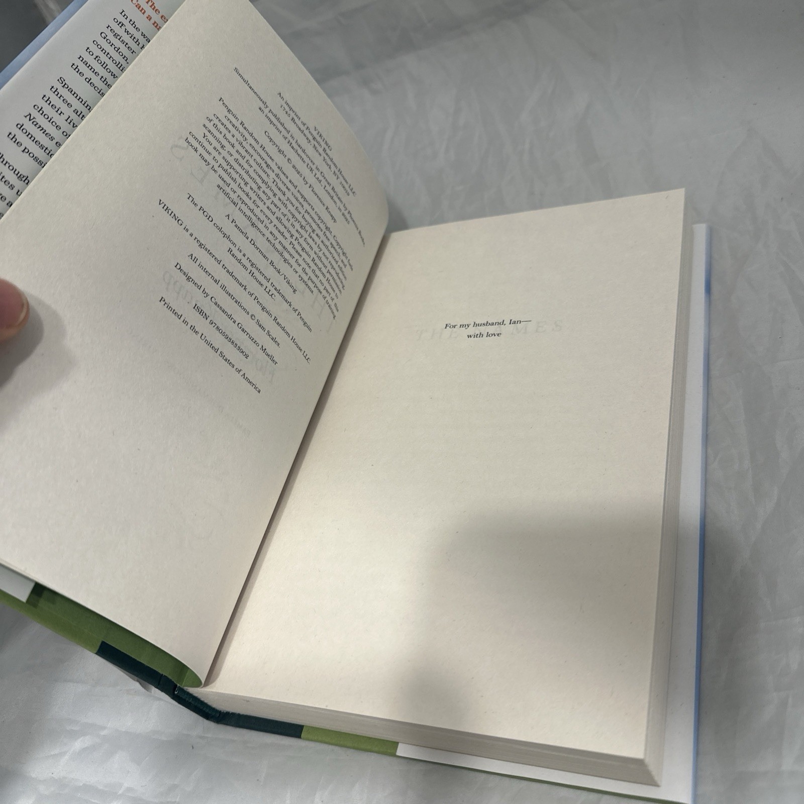 “The Names” – Hardback Novel by Florence Knapp EUC