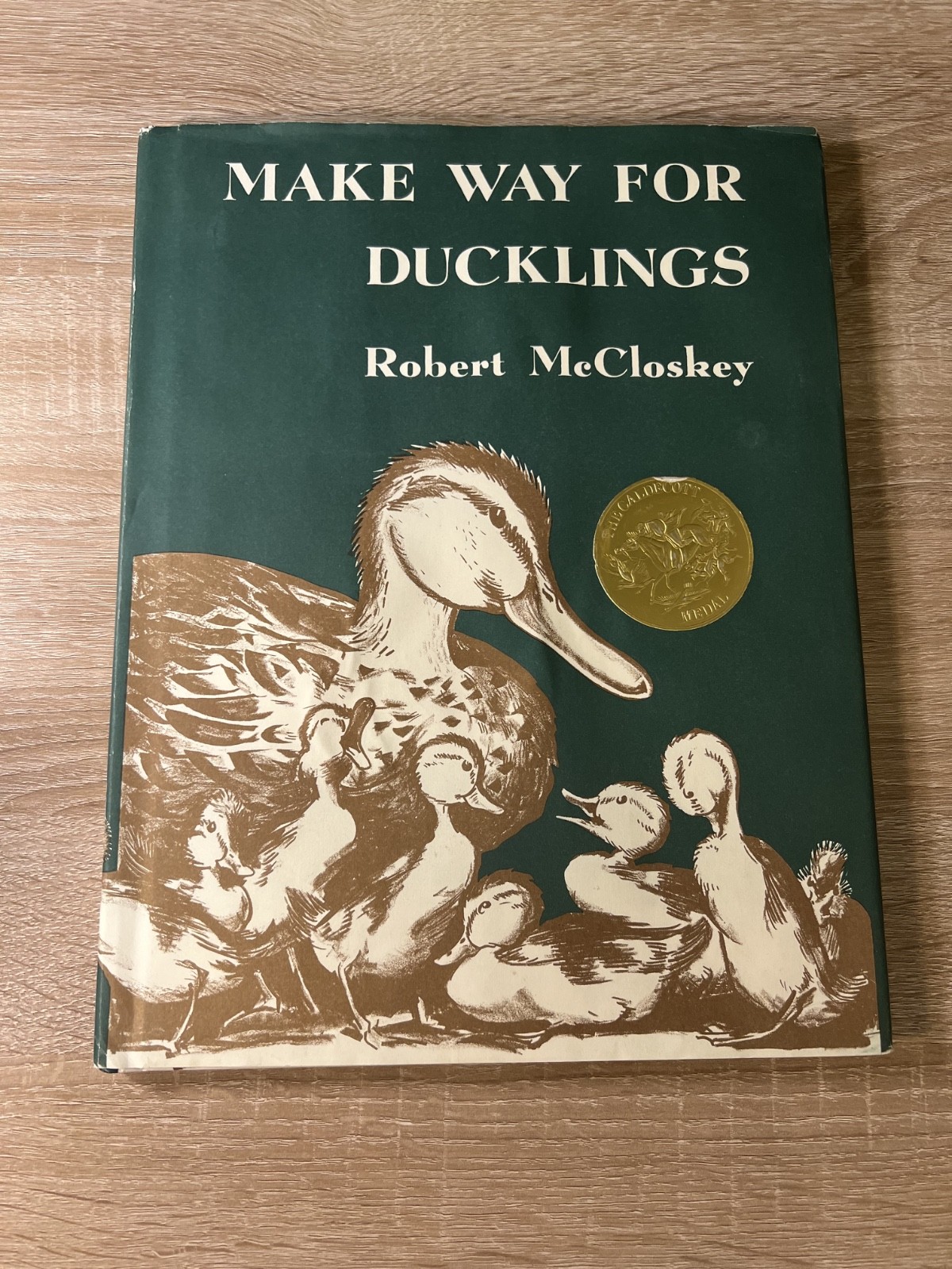 Make Way for Ducklings Robert McCloskey Hardcover Book 1941 Modern Reprint