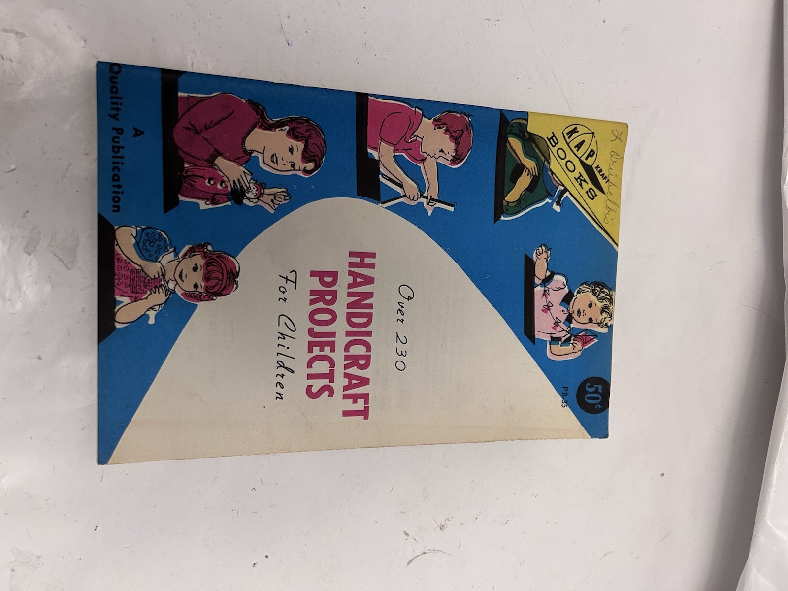 Kap Kraft Books Over 230 Handicraft Projects for Children c1966 SC book