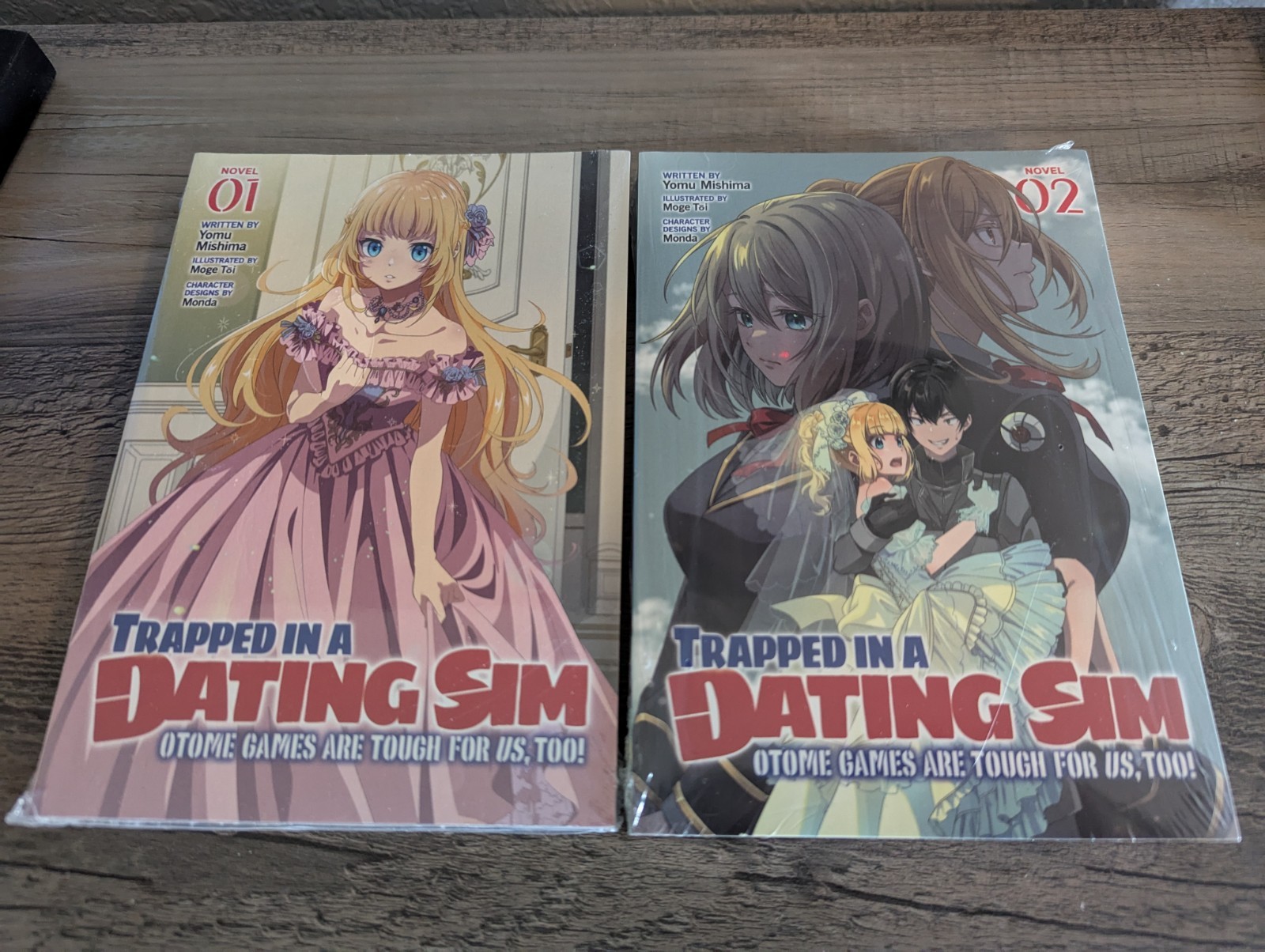Trapped in a Dating Sim: Otome Games Are Tough For Us, Too! Vol 1-3 Novel Set