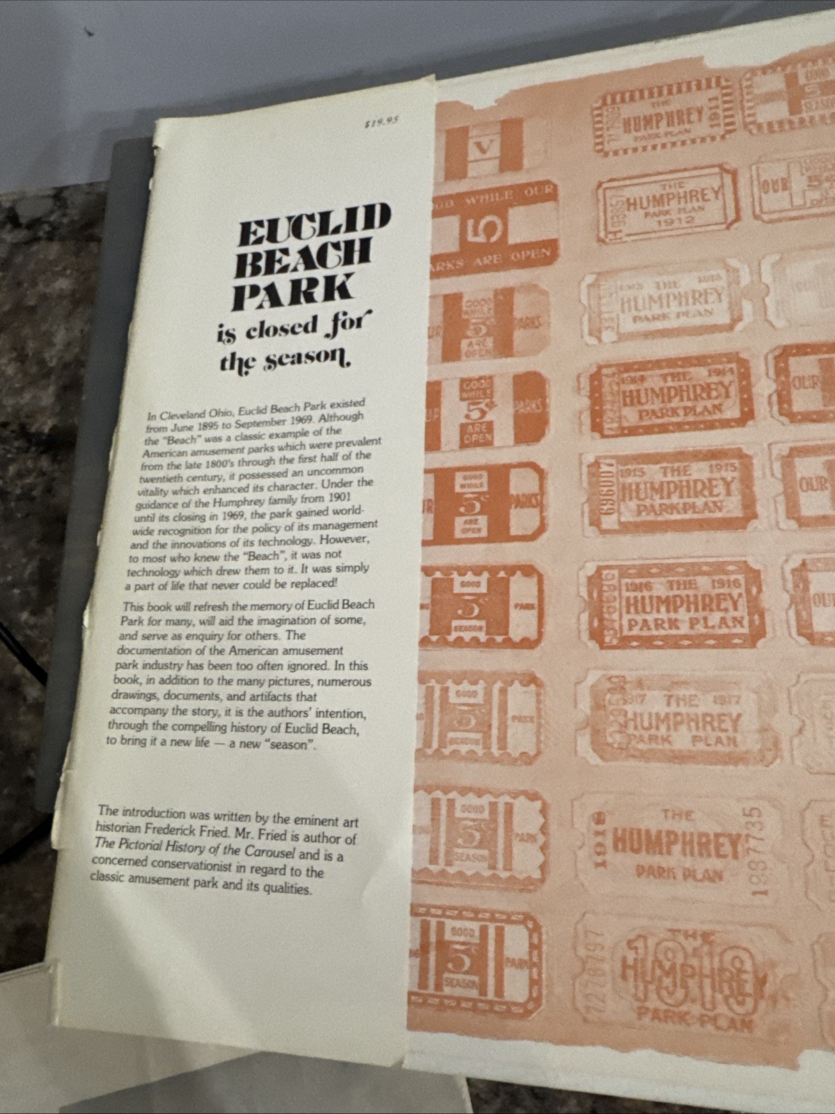 Euclid Beach Park Hardcover Amusement Park Books Inc 1977 Closed For The Season