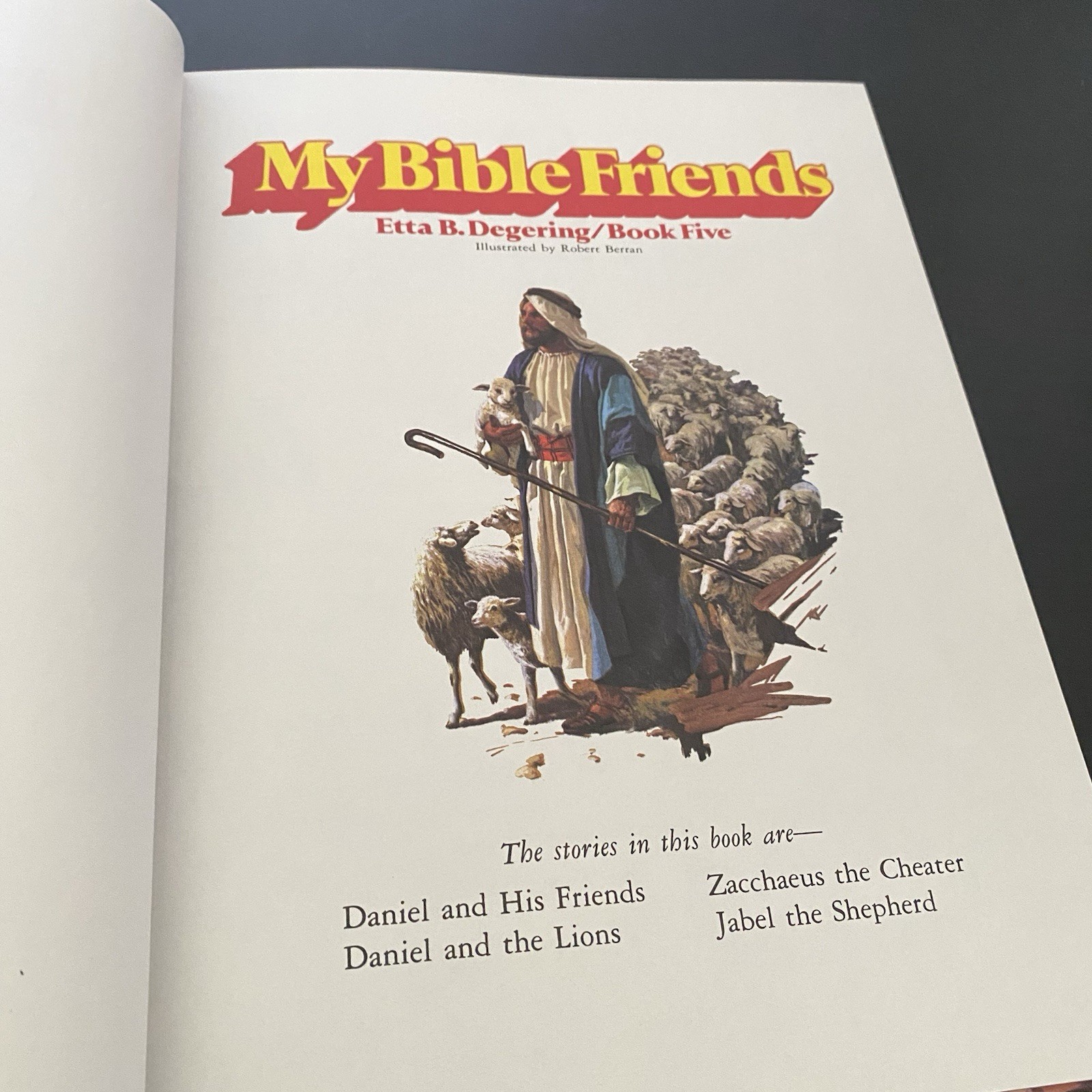 My Bible Friends 4 Volumes Etta B. Degering Books 2,3,4,5 SDA 1977 LIKE NEW