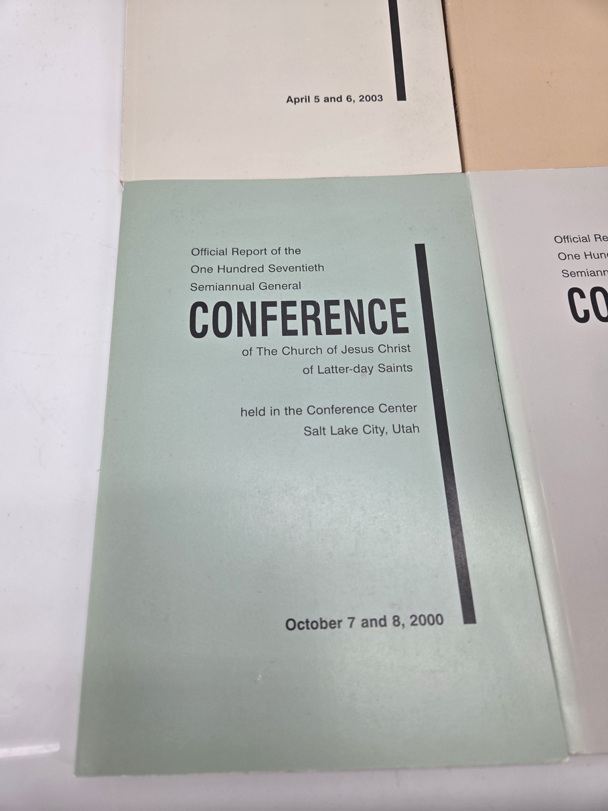 LDS Lot 6 Mormon Semi Annual General Conference Reports 1990’s 2000’s