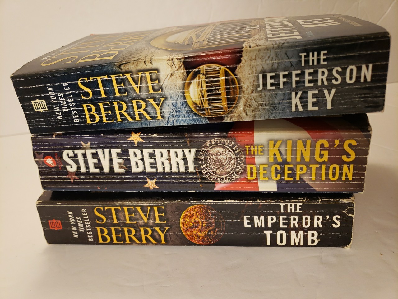 Steve Berry Lot of 3 The Jefferson Key The King’s Deception The Emperor’s Tomb