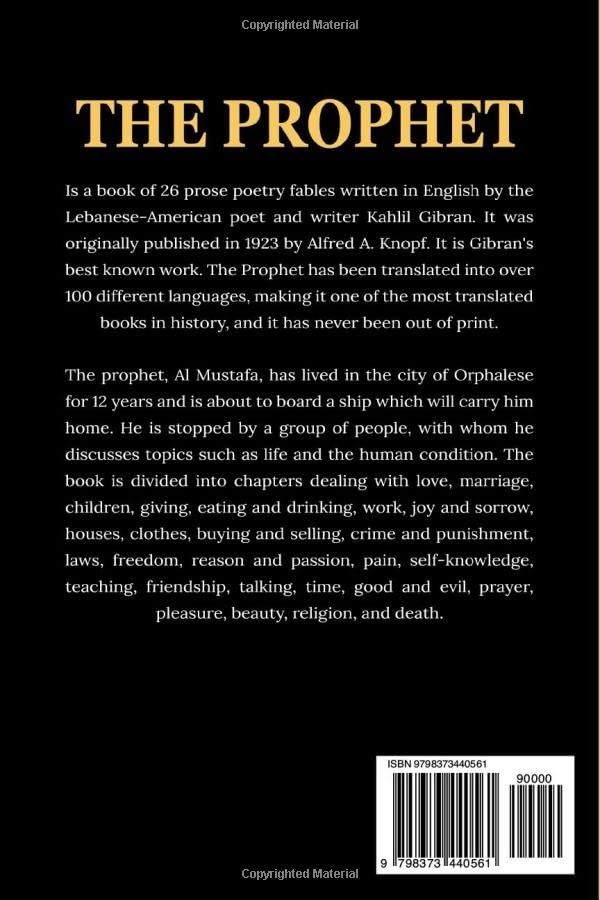 The Prophet: The Original 1923 Edition With Complete Illustrations – Paperback