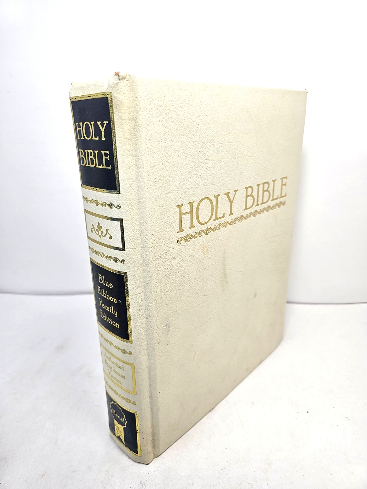 Holy Bible King James Version Special Blue Ribbon Edition Family Hertel 1988