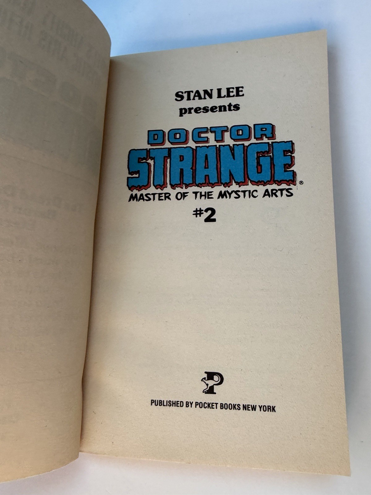 Doctor Strange Master of the Mystic Arts #2 Pocket Comics Paperback 1979