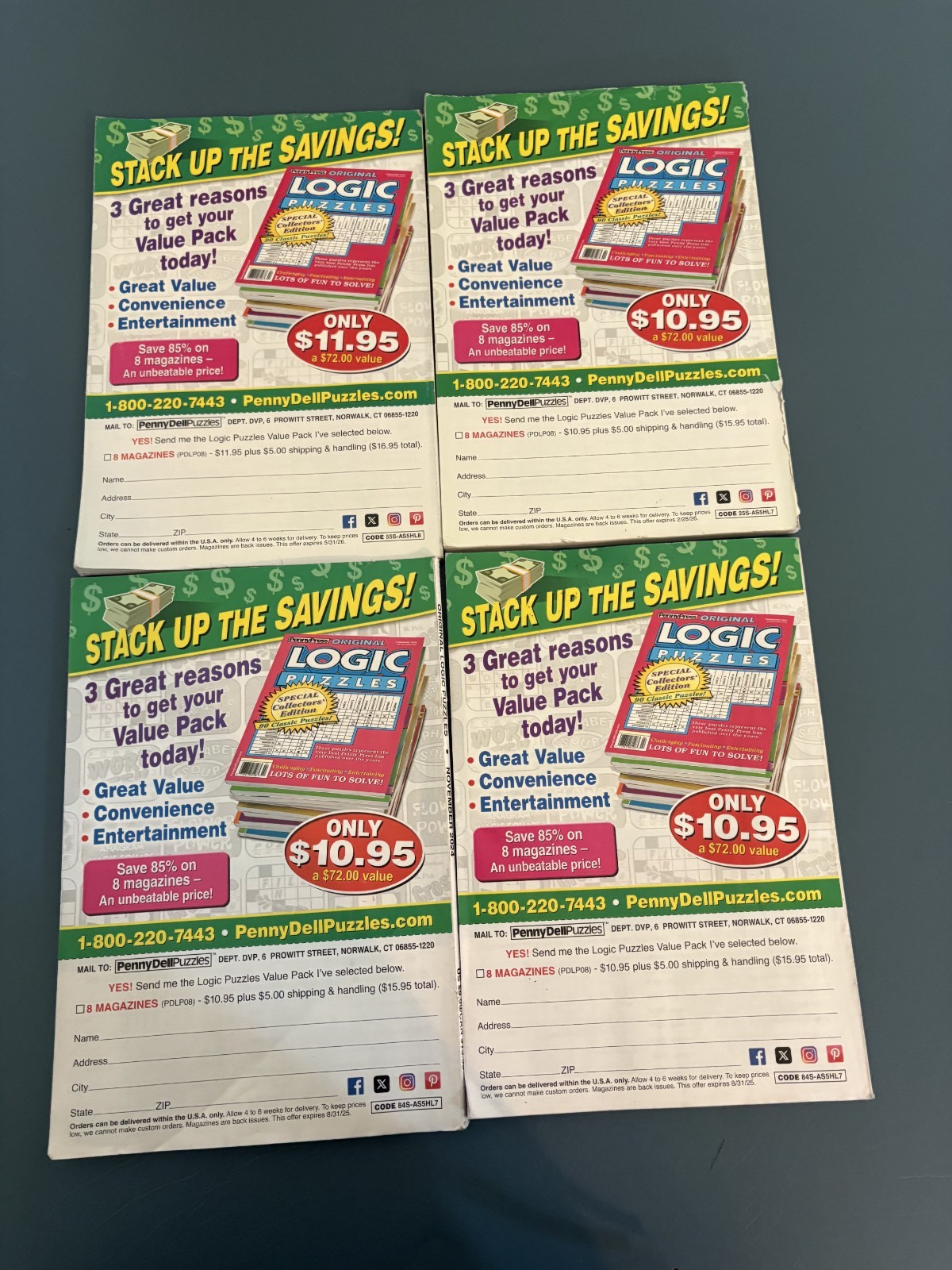 Penny Press Original Logic Puzzles Special Collectors Edition 4-Pack