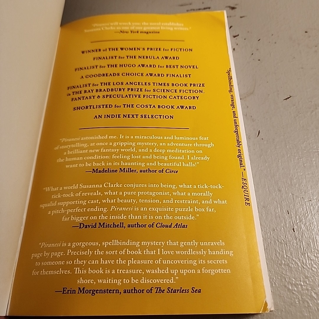 Piranesi by Susanna Clarke (2021, Trade Paperback)