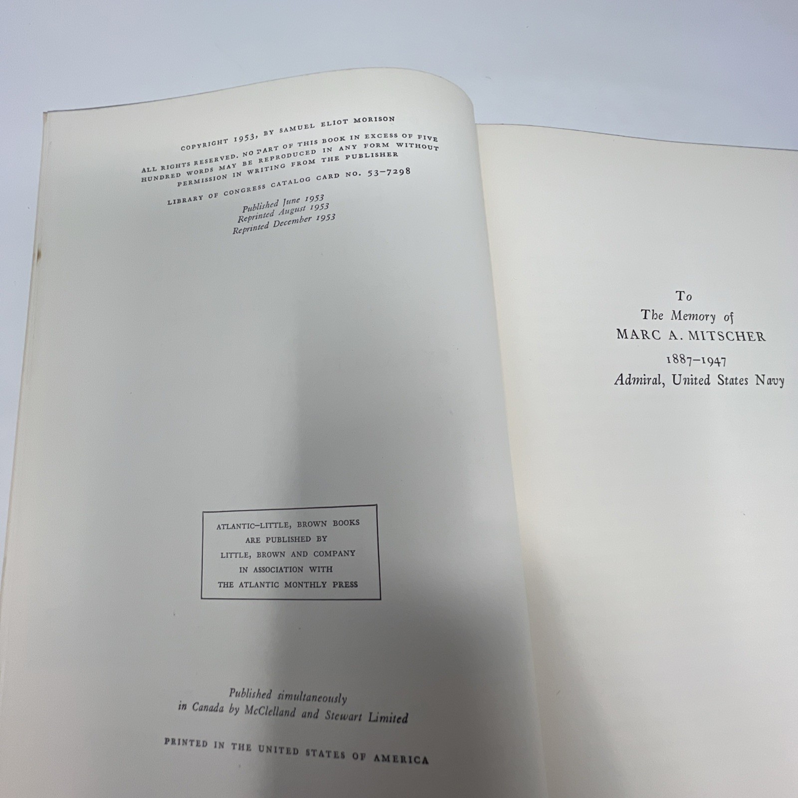New Guinea And The Marianas by Samuel Eliot Morison (1953, First Edition, HC)