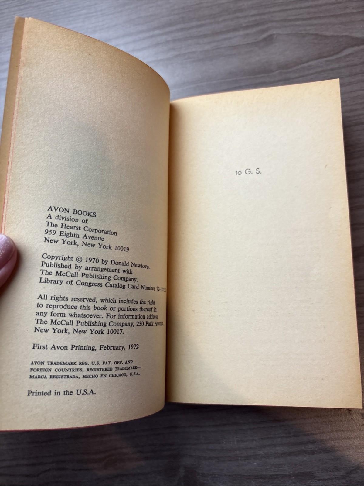 The Painter Gabriel – Donald Newlove Vtg Paperback 1972 1st Avon Printing Rare