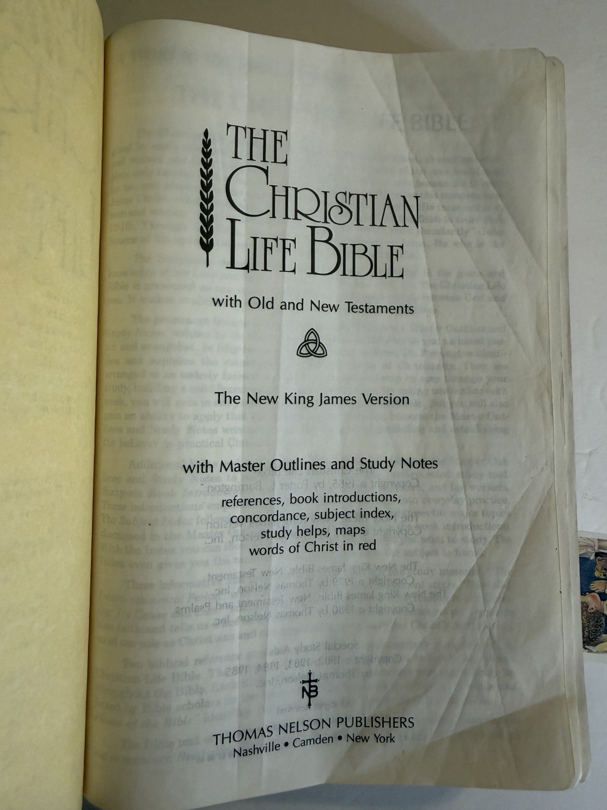 Christian Life Bible Burgundy Genuine Leather Leather NKJV