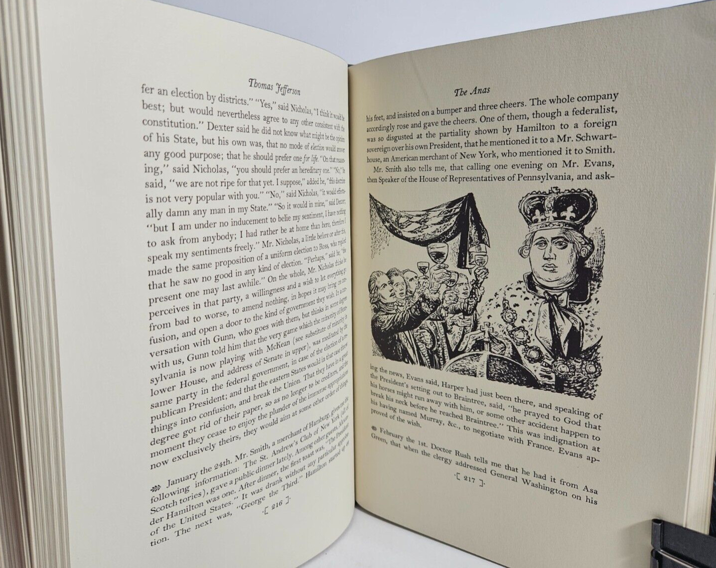 The Writings of Thomas Jefferson by Saul K. Padover, 1967 Heritage Press, w/Case