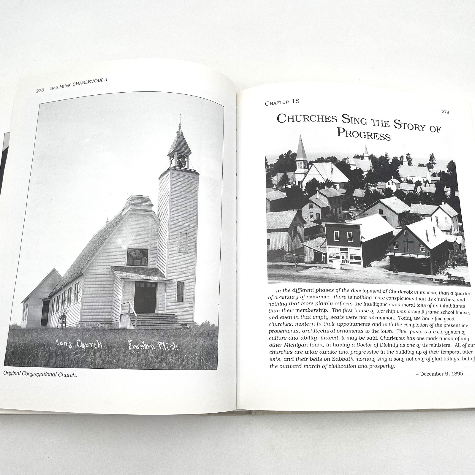 Bob Miles Charlevoix II Hardcover Book SIGNED by David Miles Michigan History