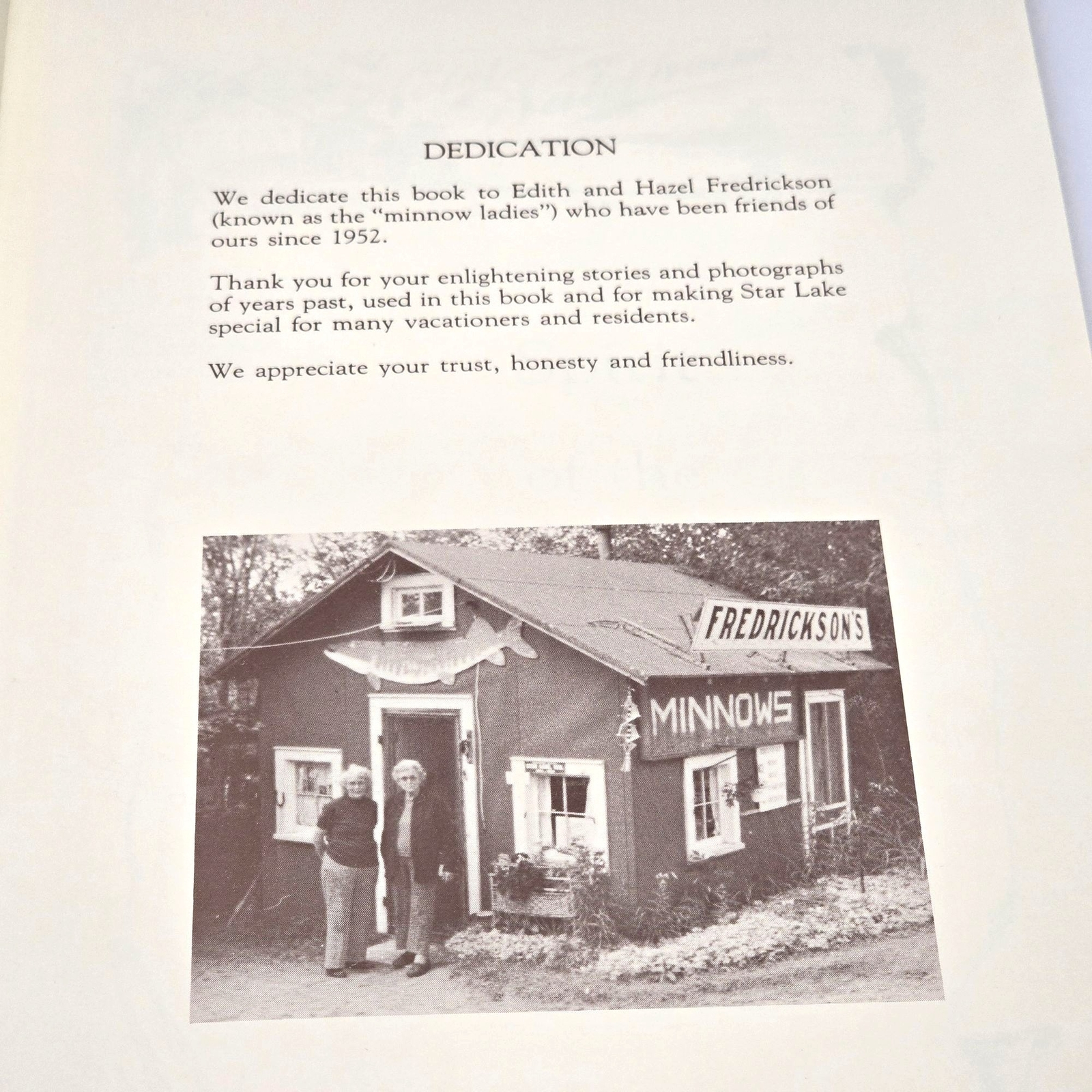 The History of North Star Lodge A Taste of the Northwoods w/Recipes Signed 1987
