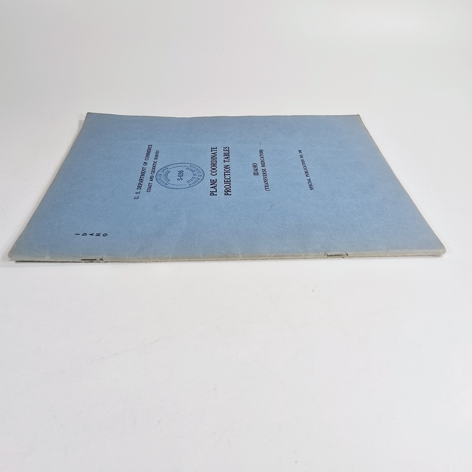 Plane Coordinate Projection Tables Idaho Tranverse Mercator 1953 Special 306 PB