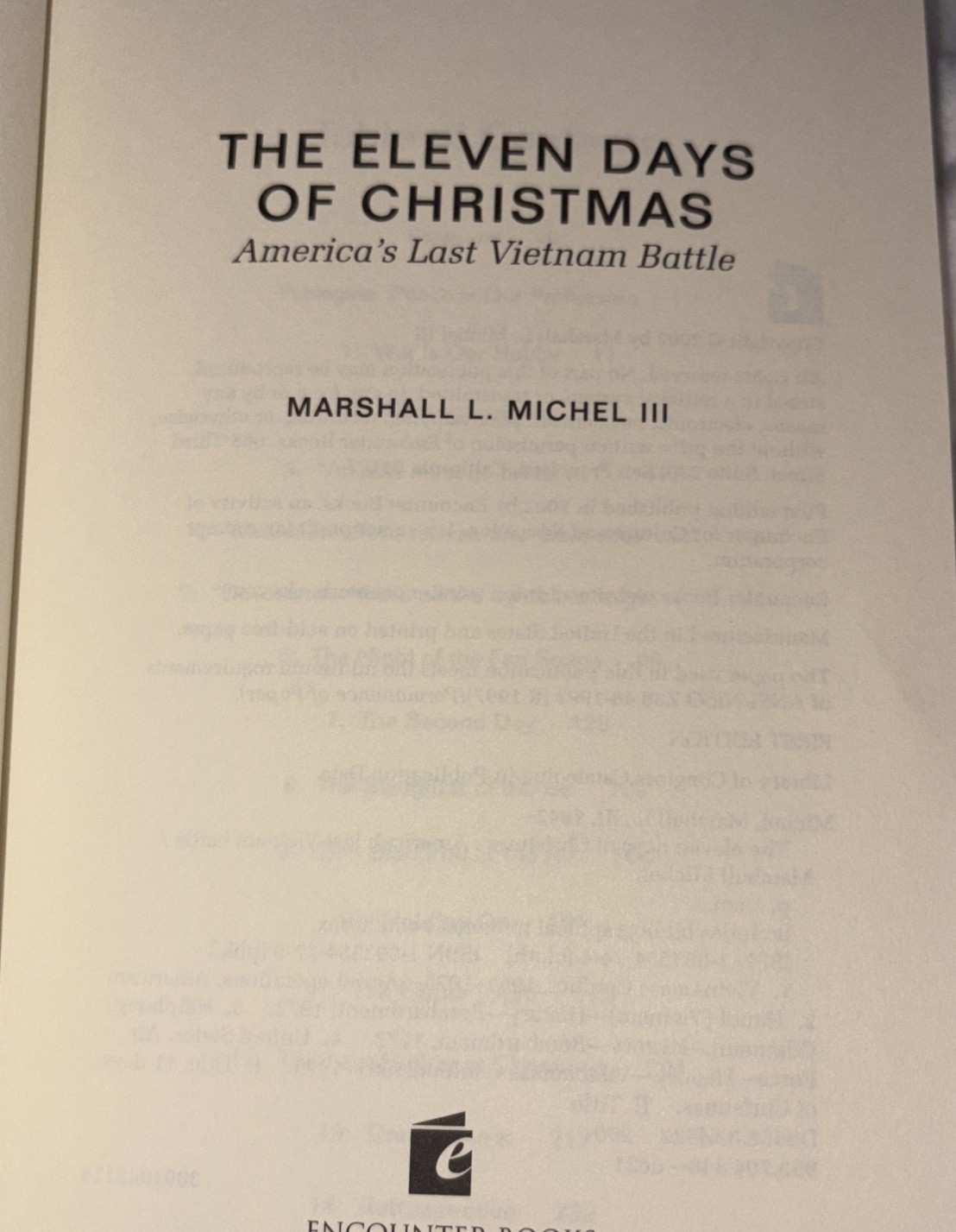 11 Days of Christmas : America’s Last Vietnam Battle by Marshall Michel III New