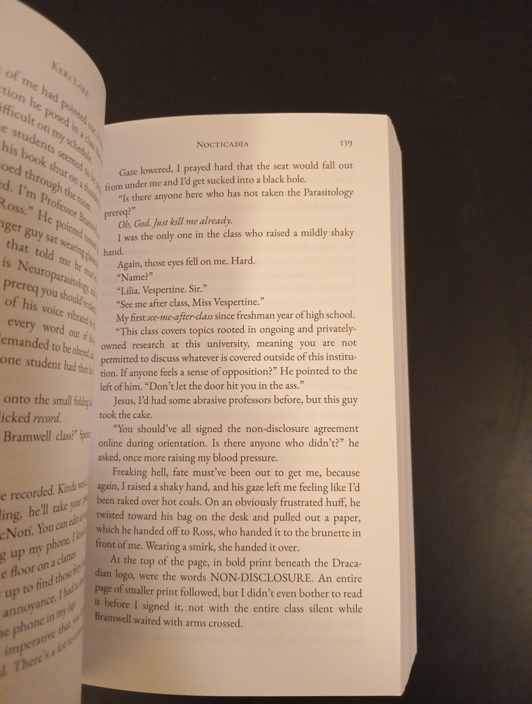 Nocticadia by Keri Lake, Gothic Dark Romance Booktok, OOP Paperback