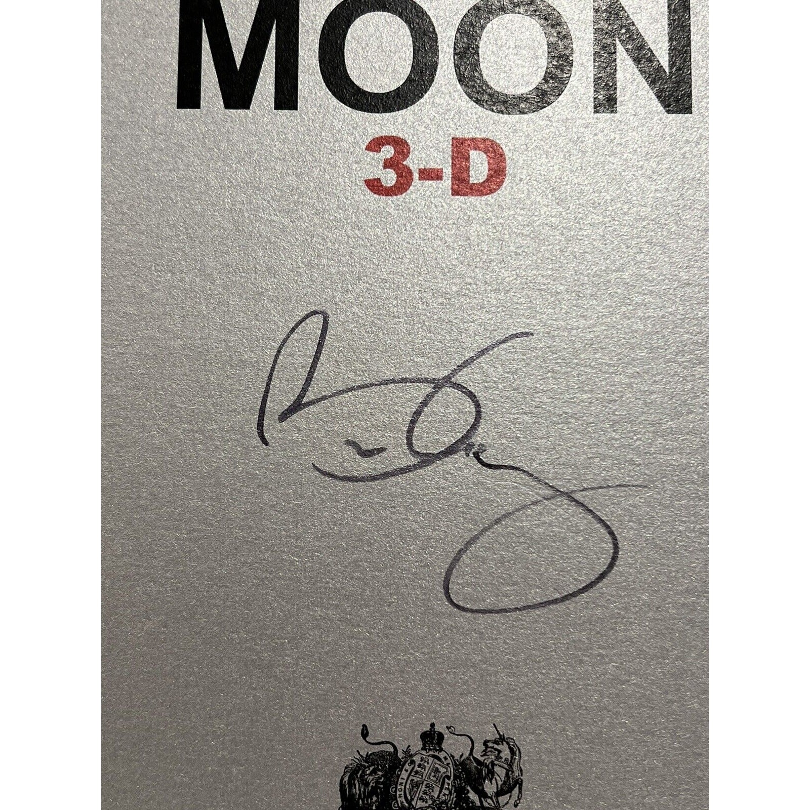 Brian May Signed Book David Eicher Mission Moon 3-D Stereo Autographed