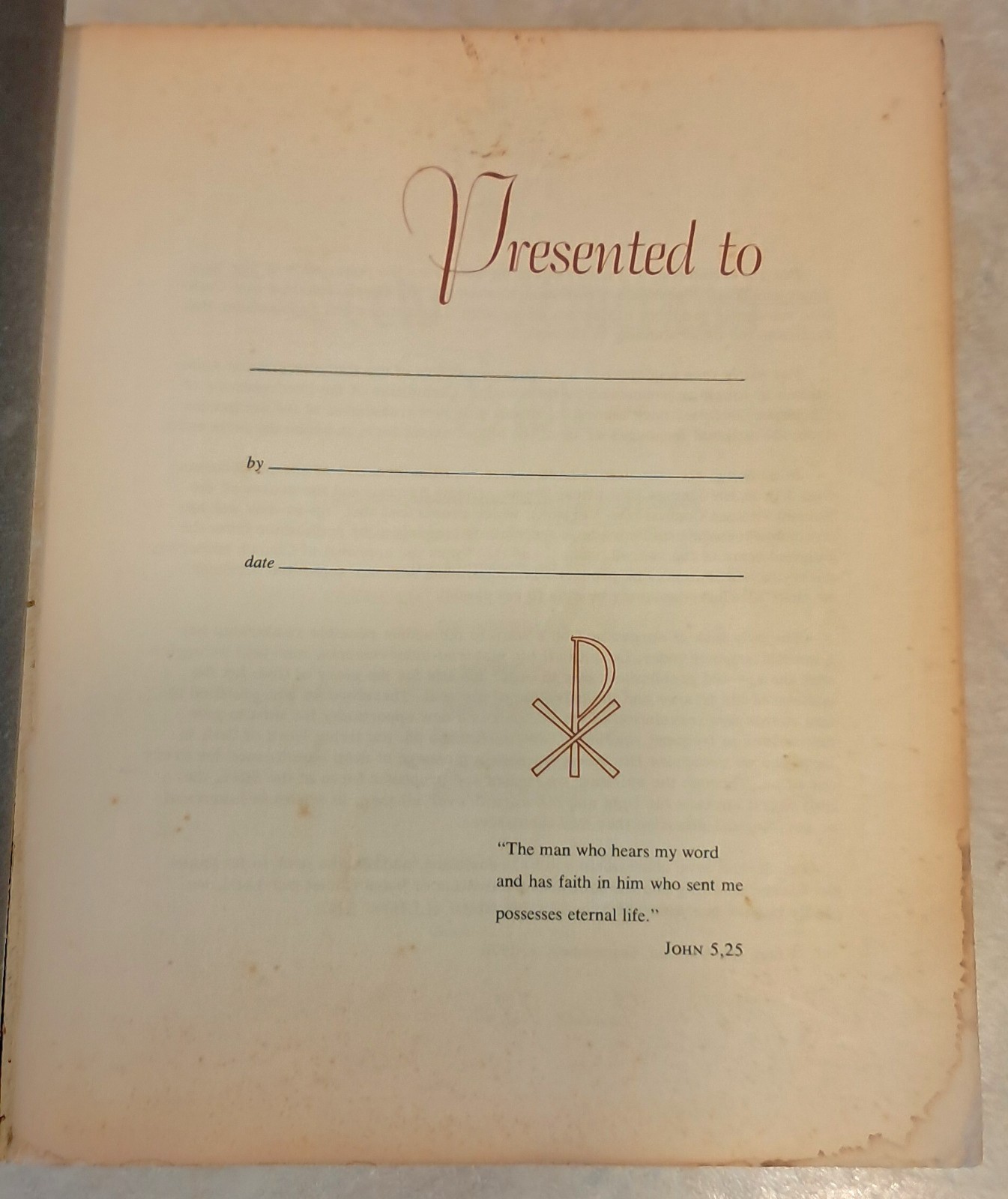 1971 The New American Holy Bible Catholic Press World Publishing Red Letter