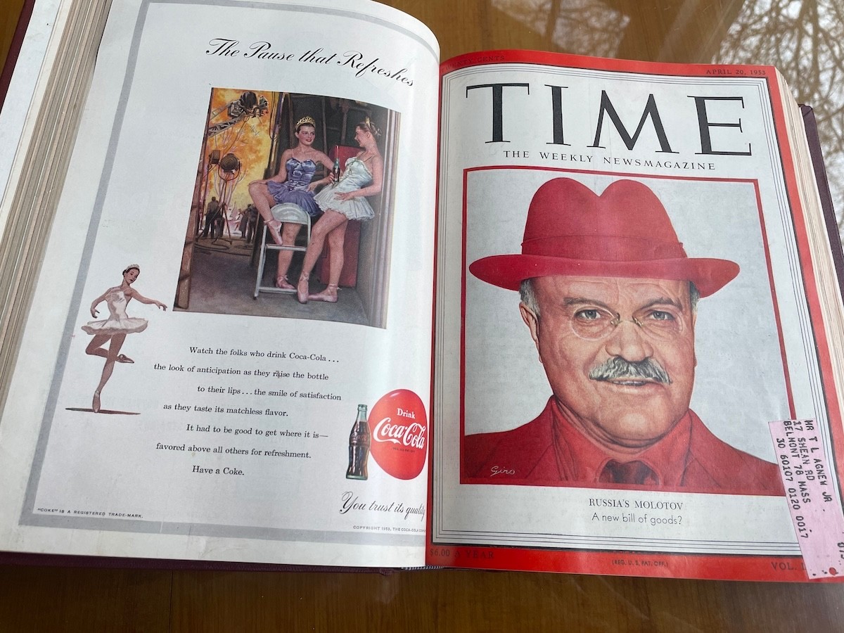 TIME Magazine – Original Bound Volume – April – June 1953 – Rare time capsule!