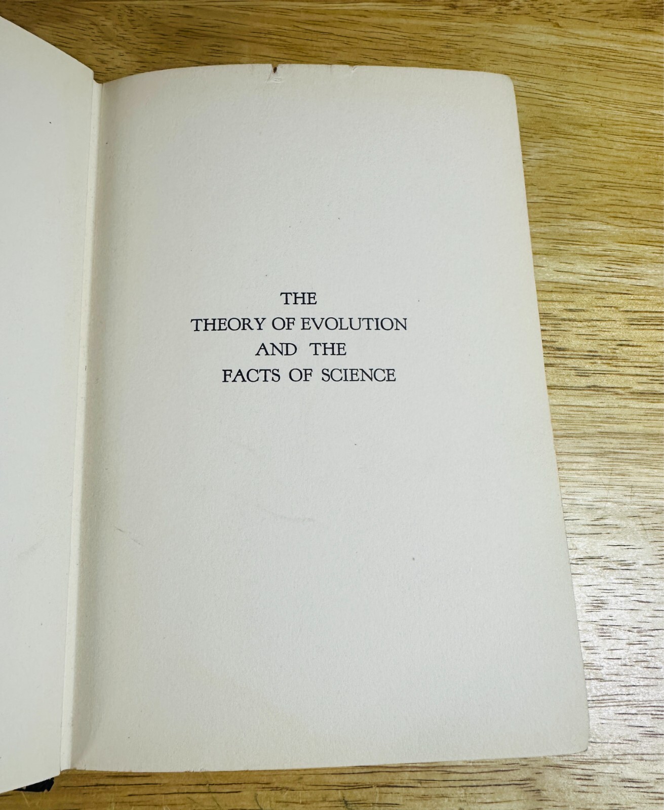 The Theory of Evolution & Facts of Science by Harry Rimmer 4th Ed. 1939 HC Book