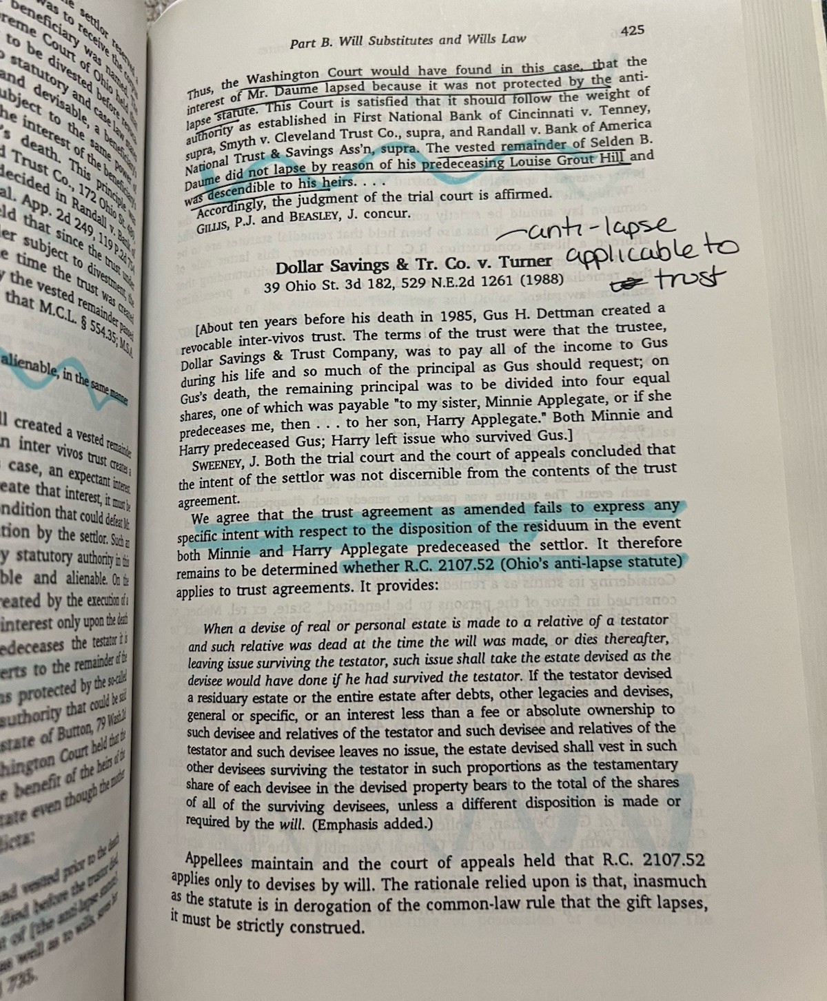 Family Property Law Cases & Materials On Wills Trusts & Future Interests 1992