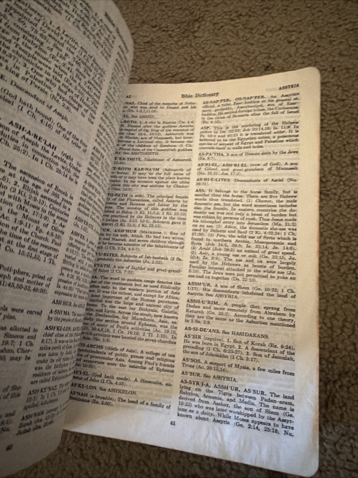 Vintage 1950 Holy Bible New Analytical Indexed Edition Black Leather Dickson