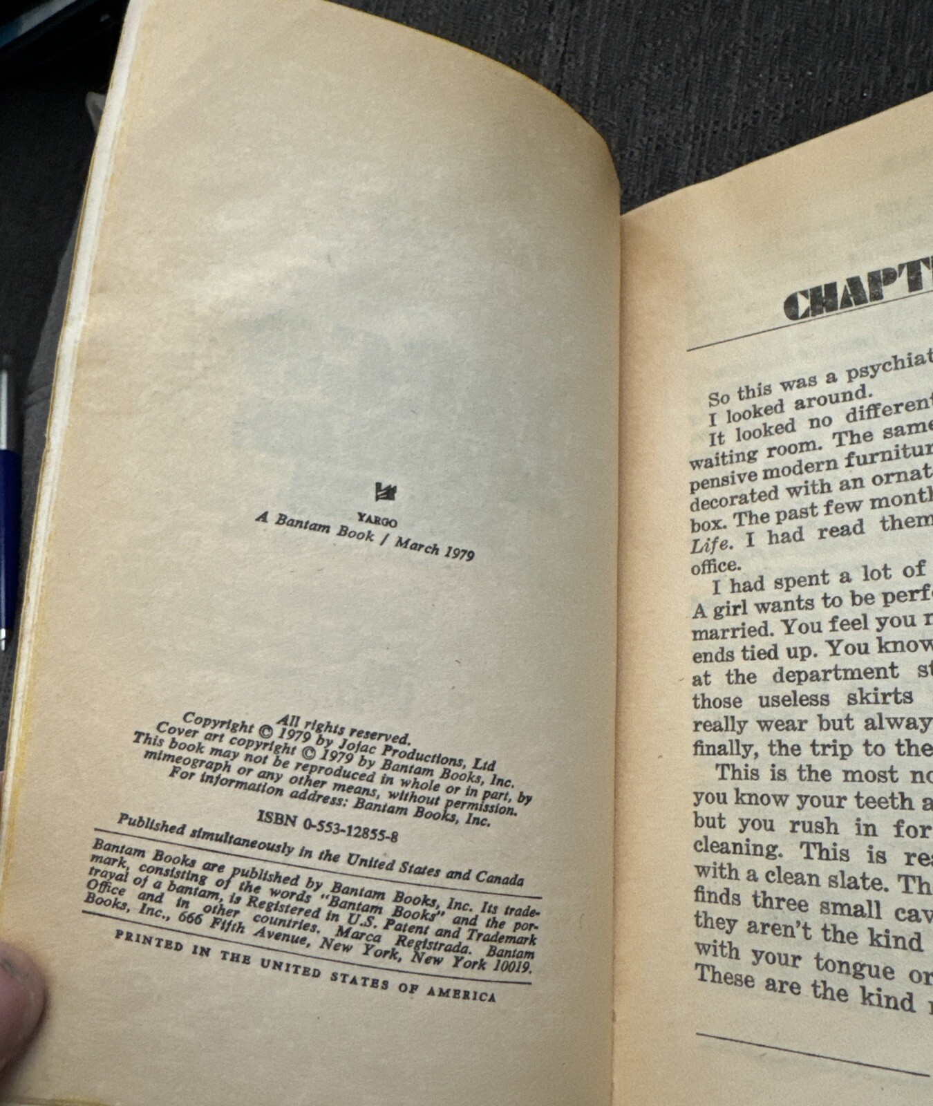 YARGO A Love Story – Jacqueline Susann – VTG 1979 Bantam Book