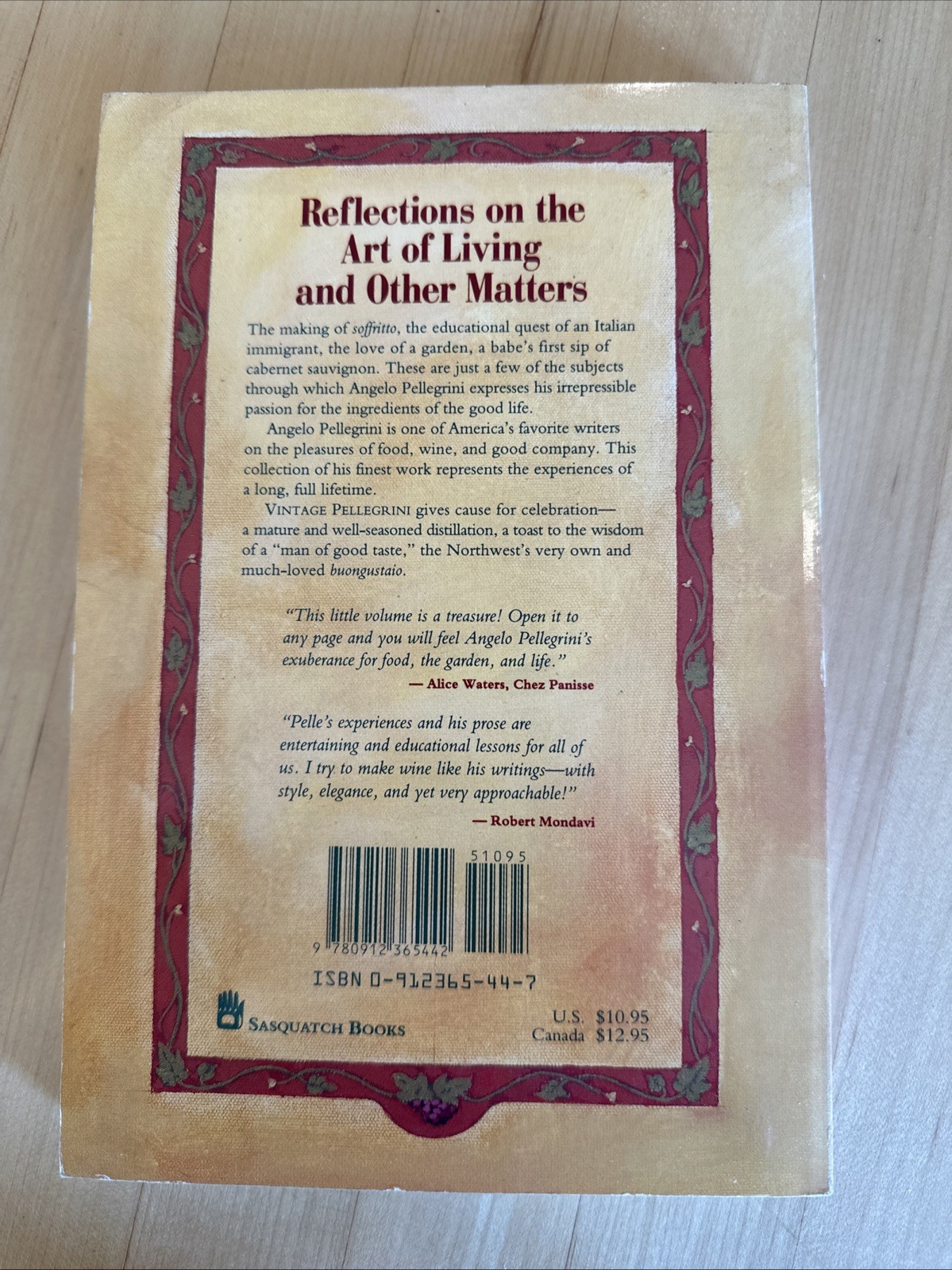Vintage Pellegrini : The Collected Wisdom of an American Buongustaio by…