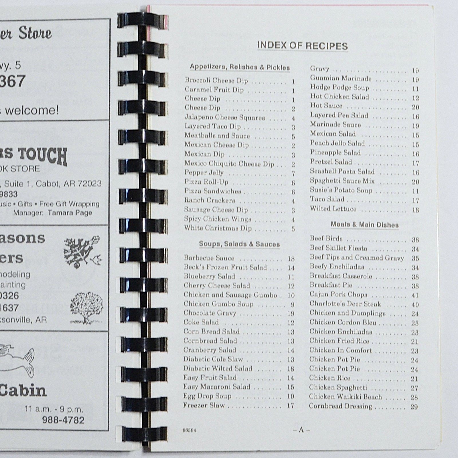 Cookbook Heavenly Dishes Zion Hill Baptist Church Cabot Arkansas 116 pages