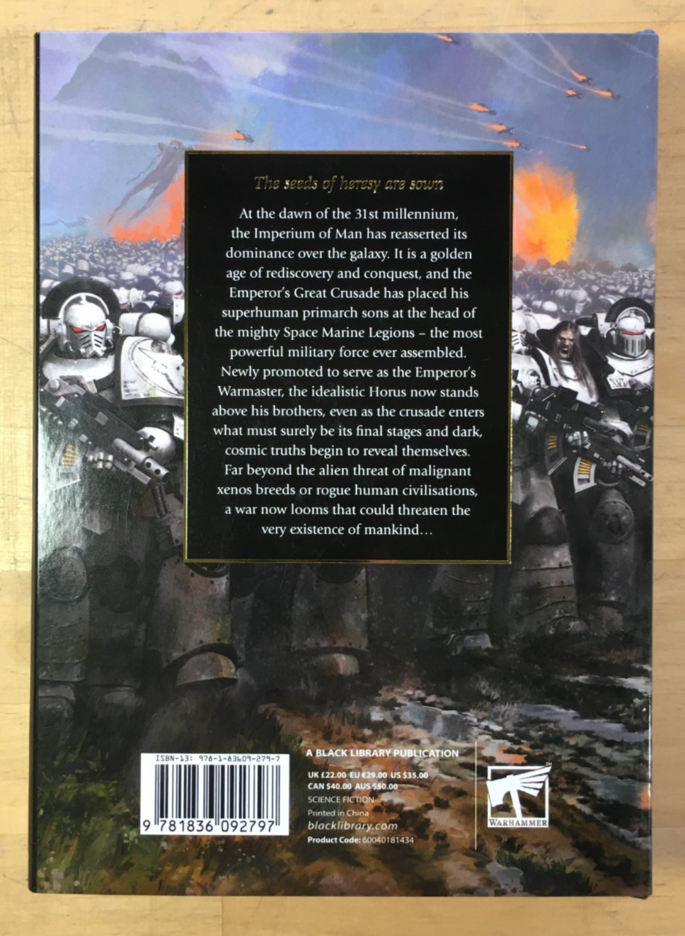 The Horus Heresy Saga: Horus Rising by Dan Abnett – New Hardcover w/ Dust Jacket