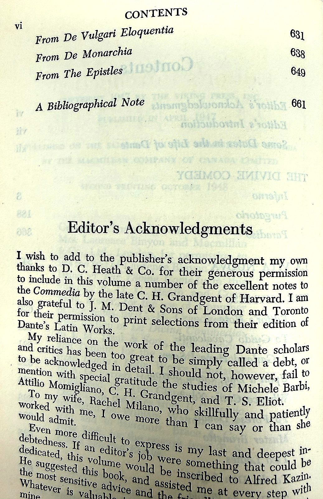 The Portable Dante 1947 Viking Press Divine Comedy Binyon HC w/ DJ
