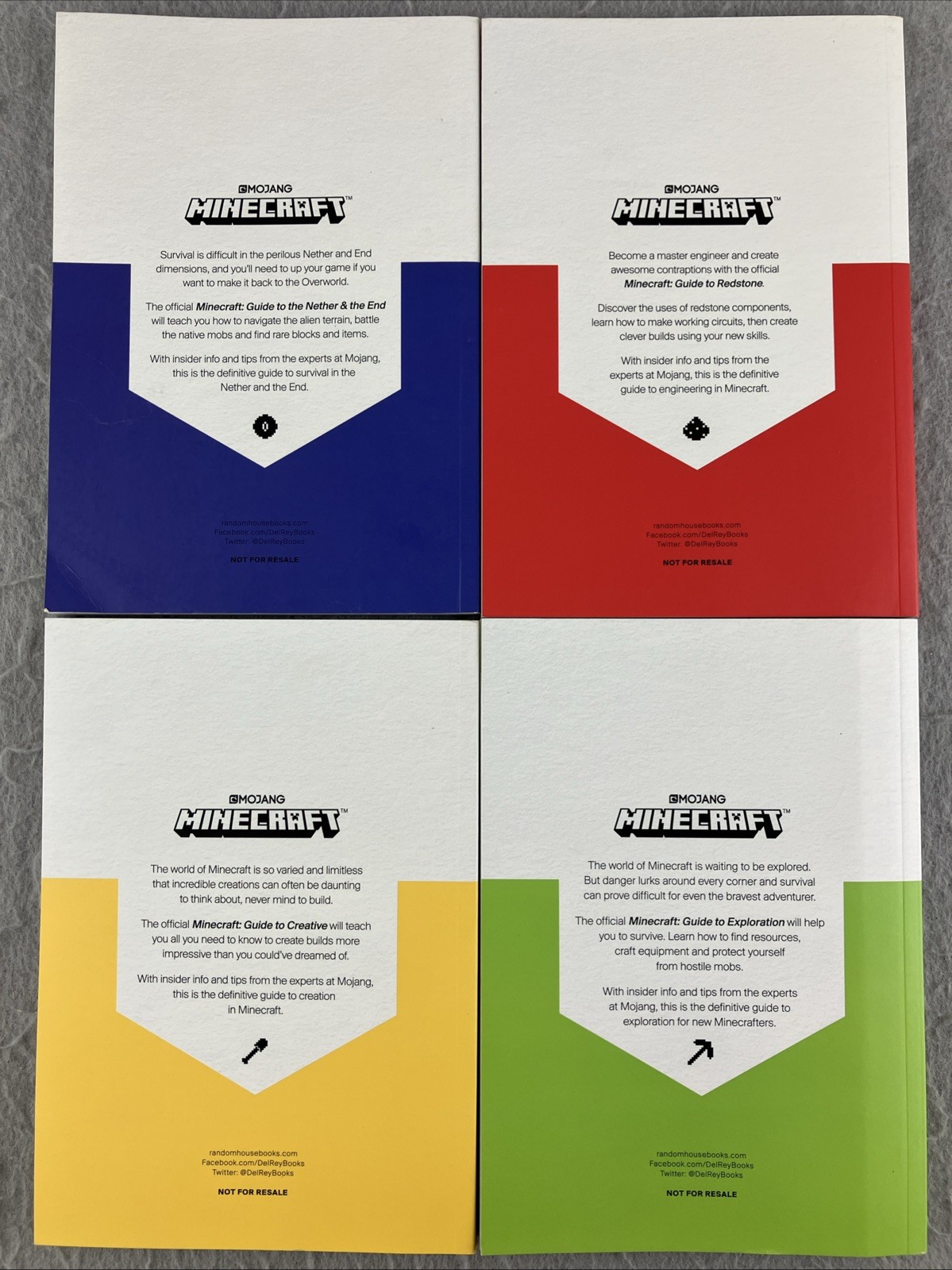 Minecraft ~ Mojang ~ Guide Collection 4-Book Boxed Set & Handbook Collection
