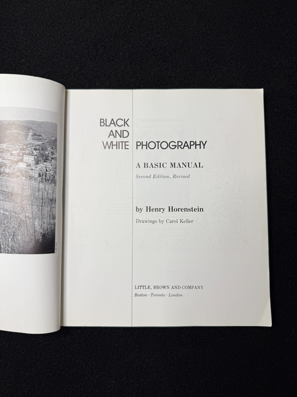 Black & White Photography Basic Manual Henry Horenstein 1989 Second Edition