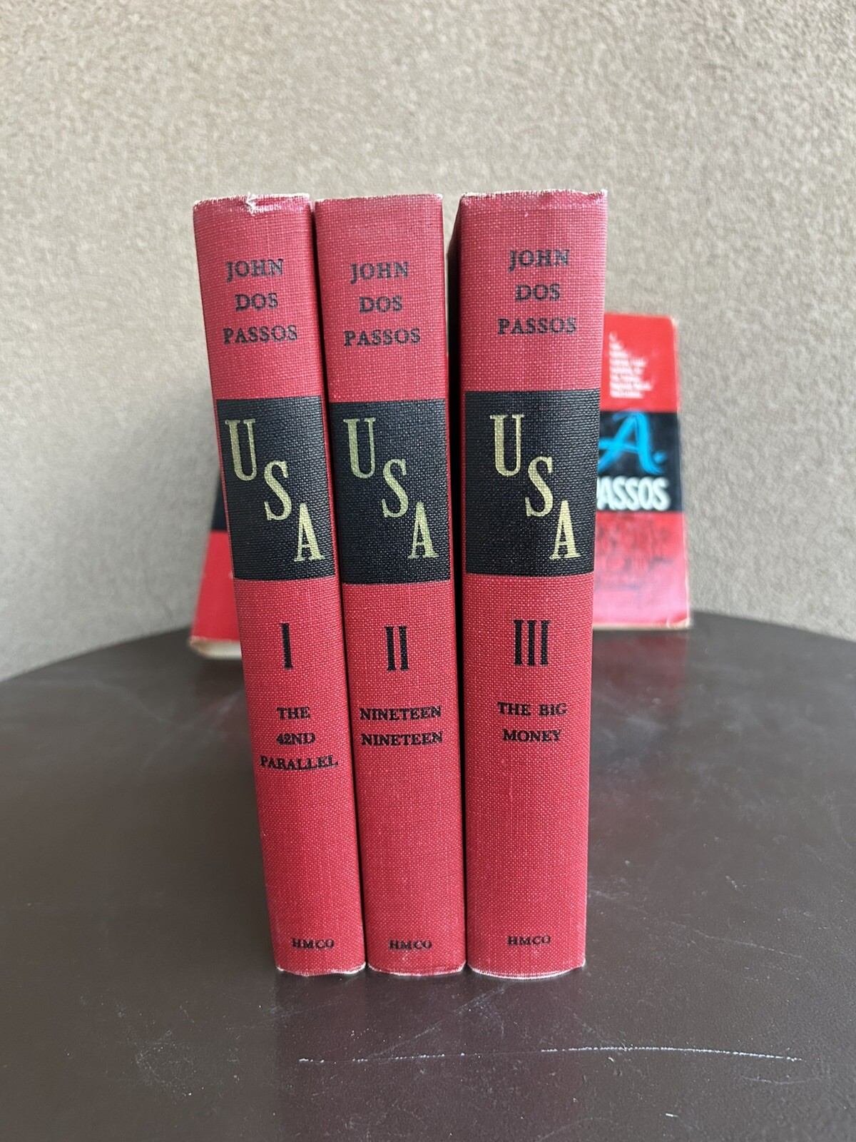USA Trilogy by John Dos Passos; The 42nd Parallel; 1919; The Big Money 1960 HCDC