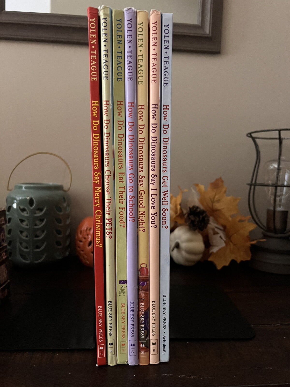 Lot of 7 How Do Dinosaurs Books by Jane Yolen and Mark Teague Hardcovers Signed*