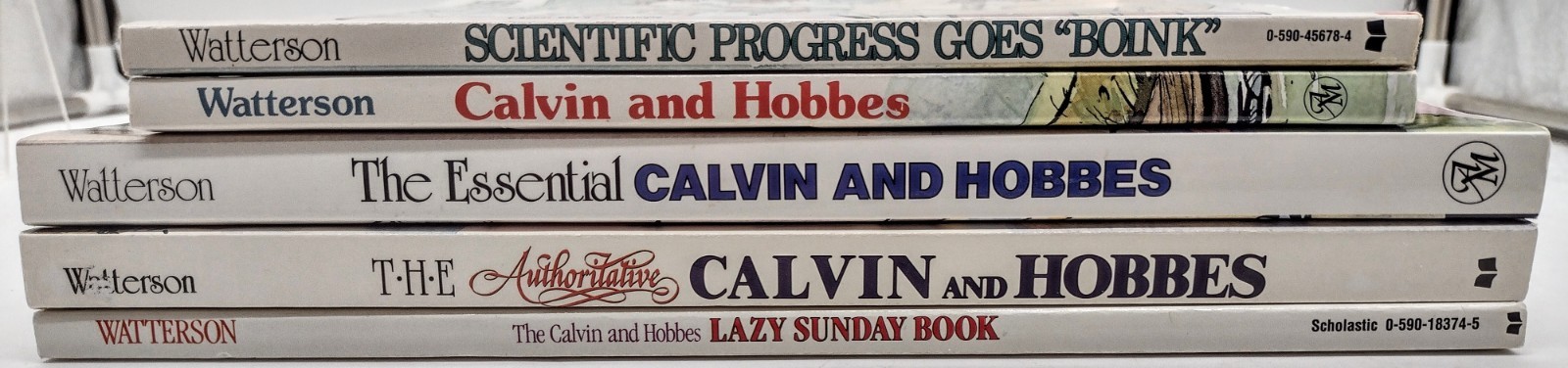 Lot of 5 Calvin and Hobbes Collection by Bill Watterson – Comic Strips PB Books
