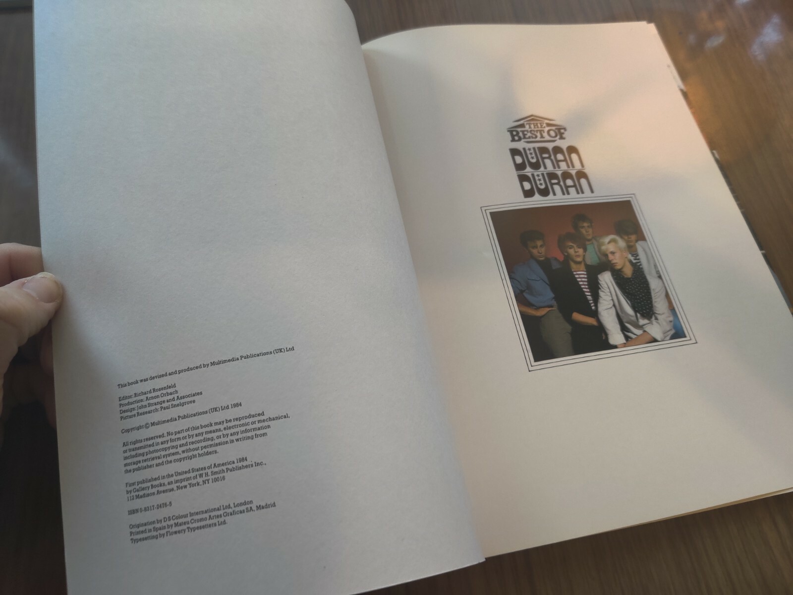 The Best Of Duran Duran Photograph Book 1984
