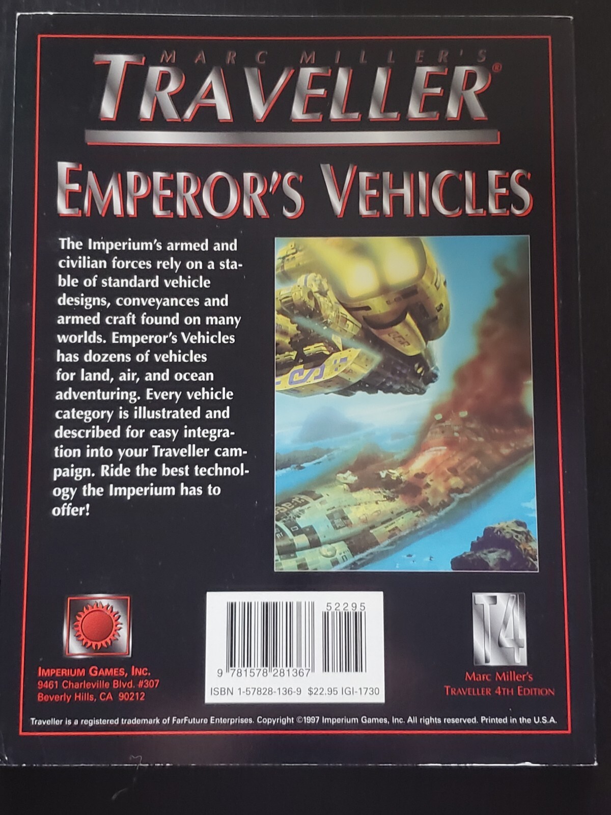 Marc Miller’s Traveller EMPEROR’S VEHICLES 4th Edition Softcover